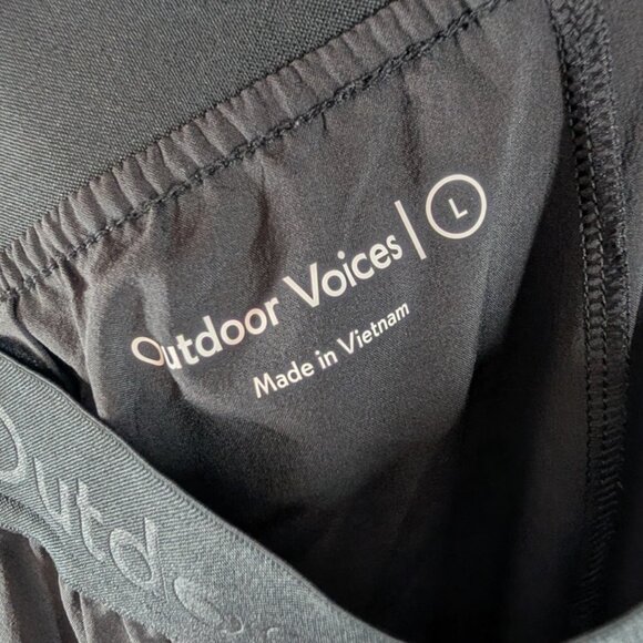 Outdoor Voices Black Joggers Size Large Minimalist Workout Casual Athletic - Picture 7 of 7